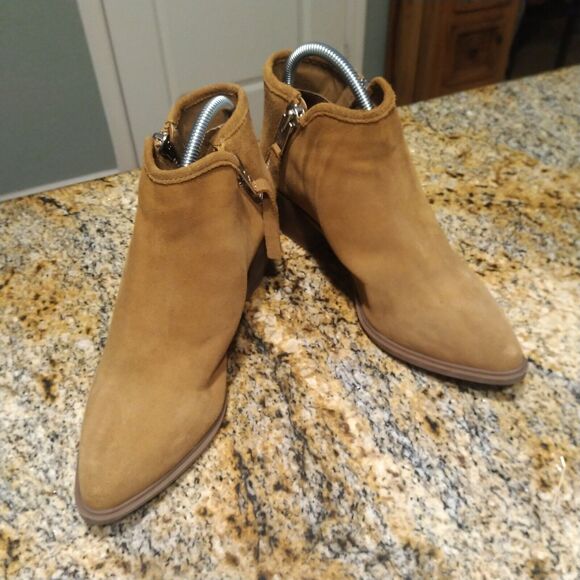 Steven By Steve Madden Doris Pointed-Toe Booties Leather Brown Women's 9.5 M - Picture 14 of 15